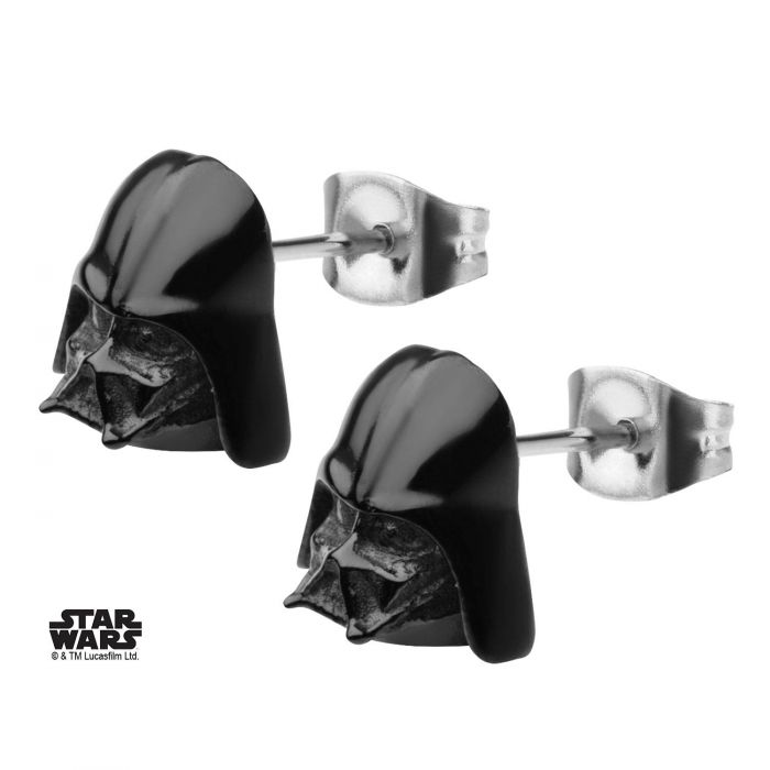 Star Wars 3d Darth Vader Helmet Stud Earrings
