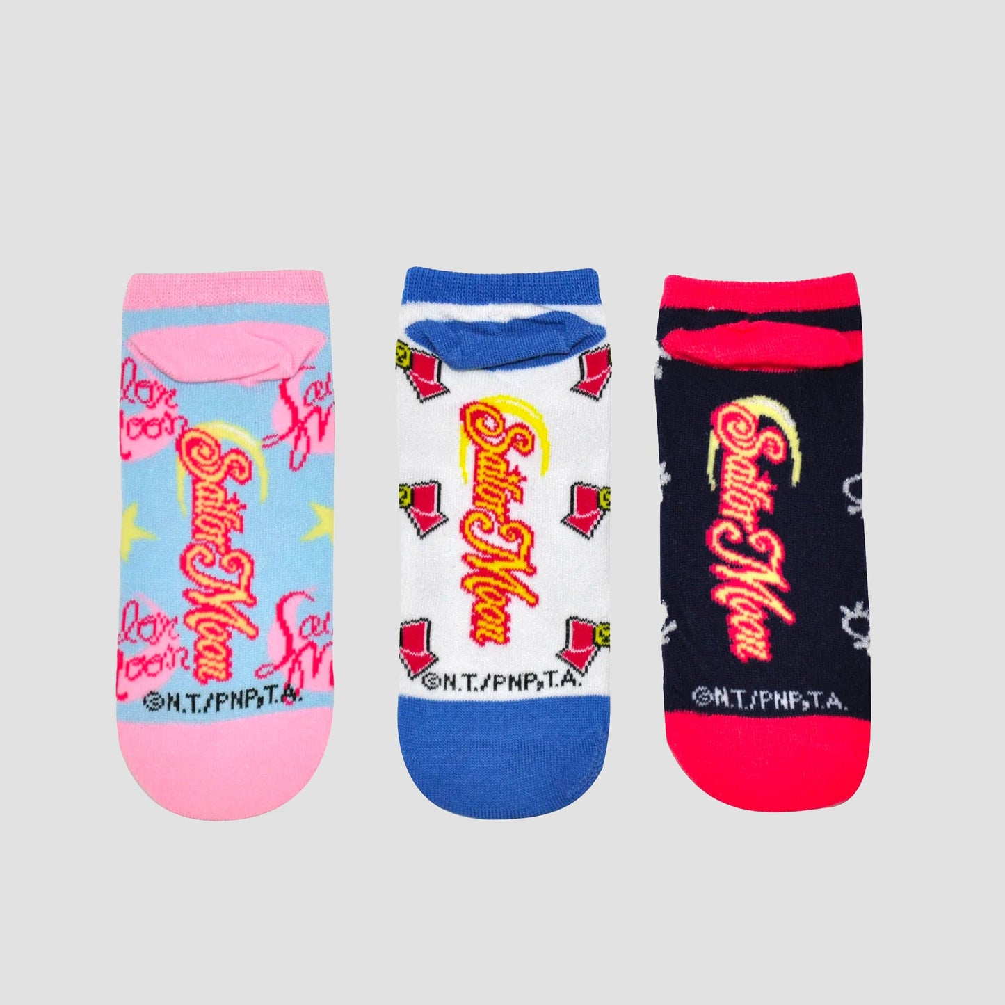Sailor Moon Symbols 3-Pack Women's Ankle Socks