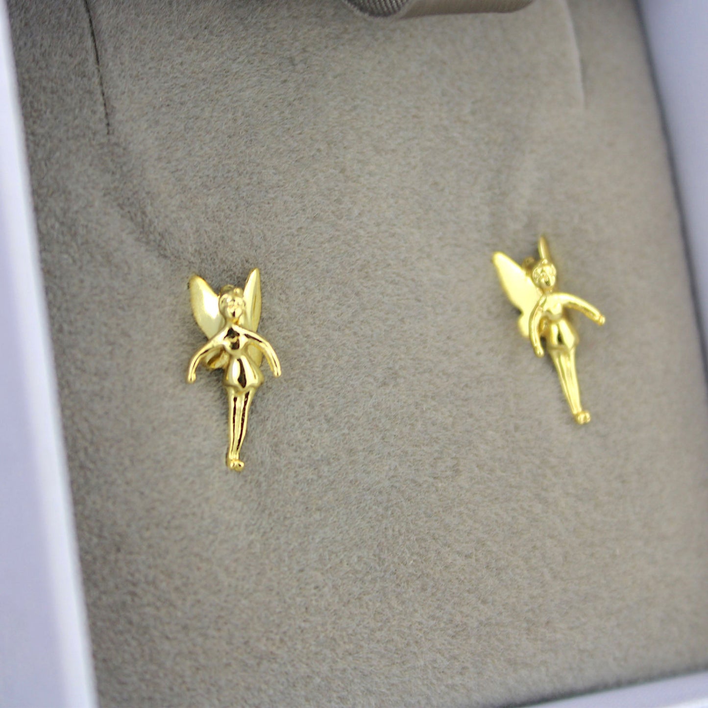 Tinker Bell (Peter Pan) Disney Gold Plated Stud Earrings