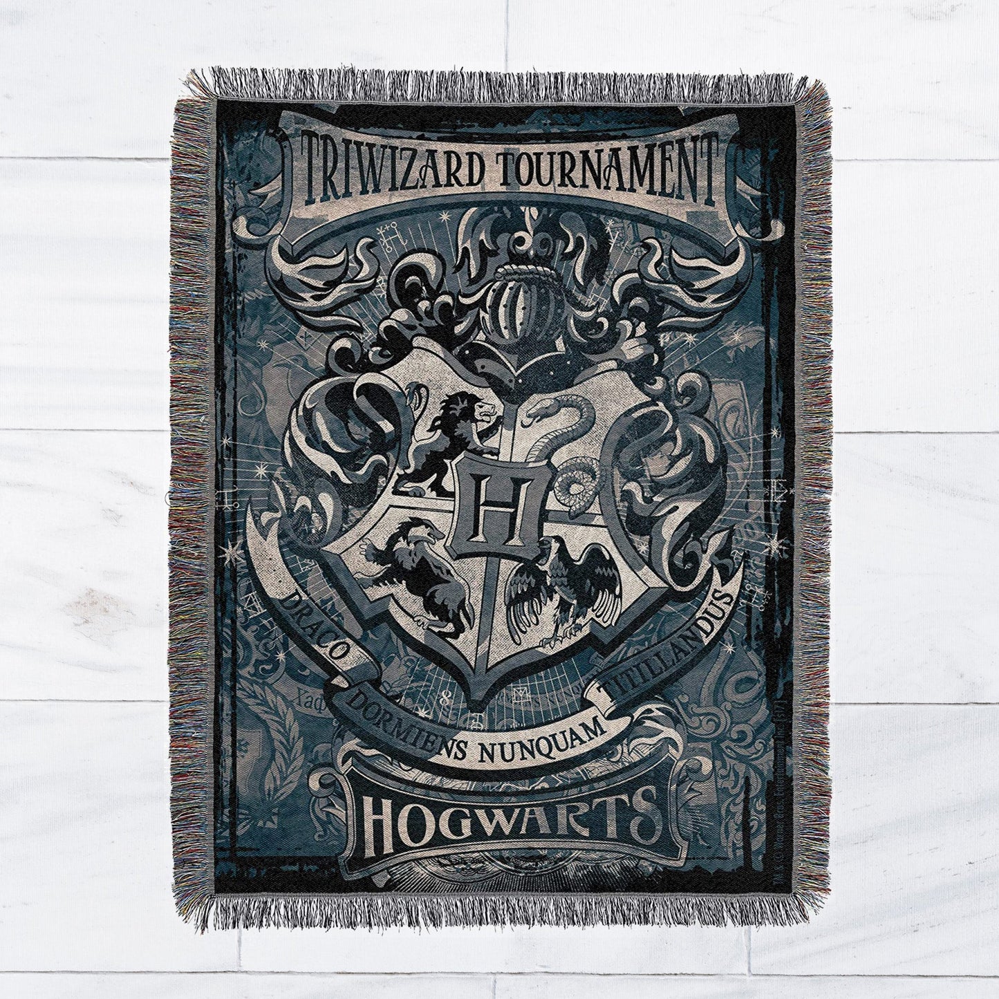 Triwizard Tournament (Harry Potter) Woven Tapestry Throw Blanket