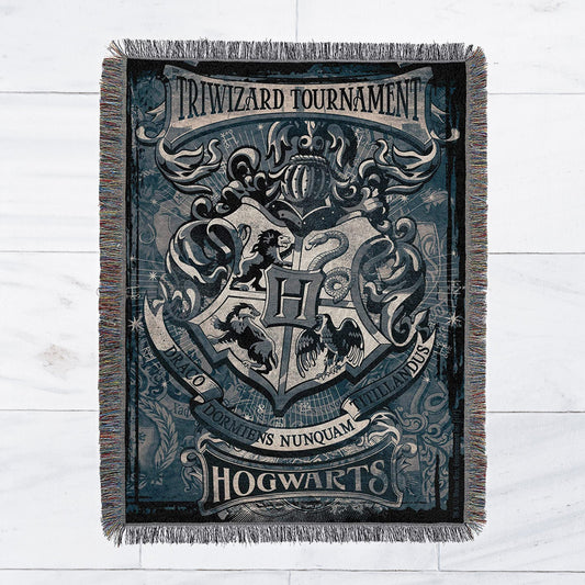 Triwizard Tournament (Harry Potter) Woven Tapestry Throw Blanket