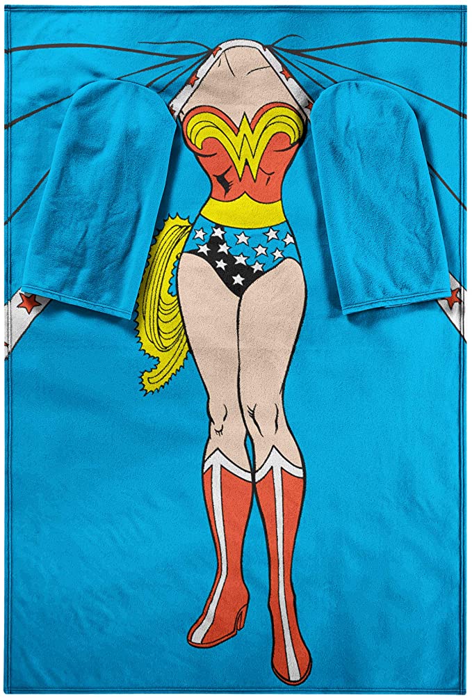 Wonder Woman Blanket With Sleeves