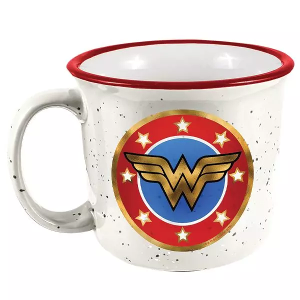Wonder Woman DC Comics Logo 14oz Ceramic Campfire Mug