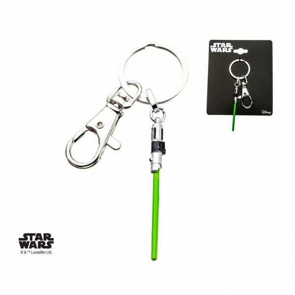 Yoda Lightsaber Star Wars Keychain