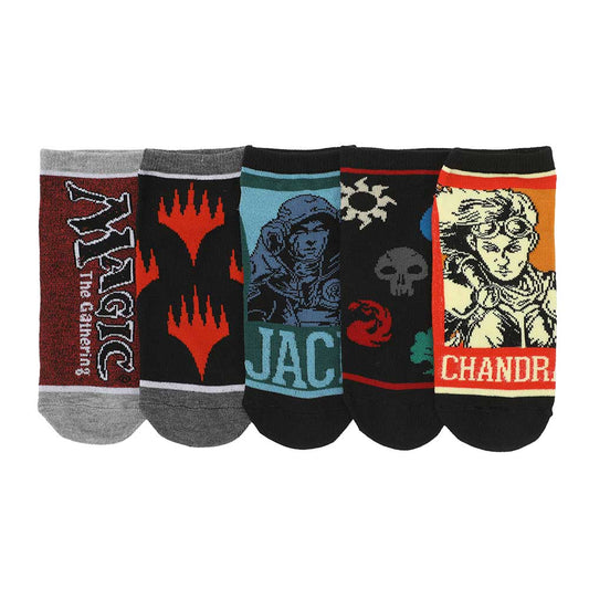 Magic The Gathering Icons 5 Pair Ankle Socks
