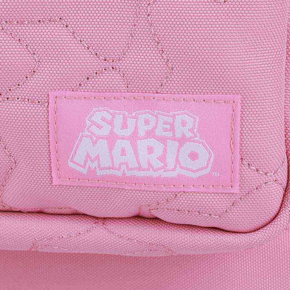 Princess Peach Super Mario Quilted Laptop Backpack