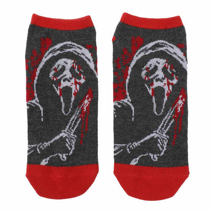Scream Ghost Face 5 Pack Ladies Ankle Socks
