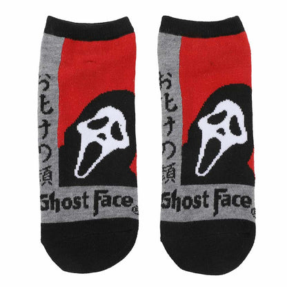 Scream Ghost Face 5 Pack Ladies Ankle Socks