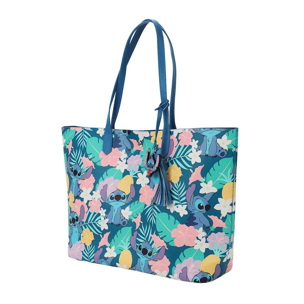 Disney Stitch Lilo & Stitch Tropical Floral Tote