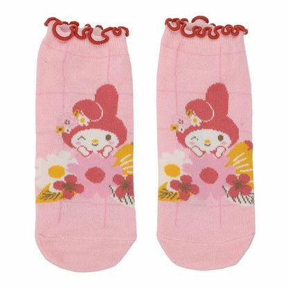 Hello Kitty & Friends Floral 5 Pair Ankle Socks
