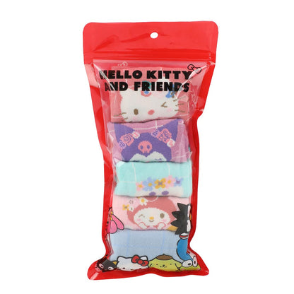 Hello Kitty & Friends Floral 5 Pair Ankle Socks