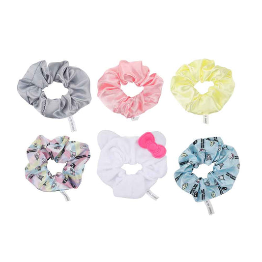 Sanrio Hello Kitty & Friends 6 Pack 3D Plush Scrunchies