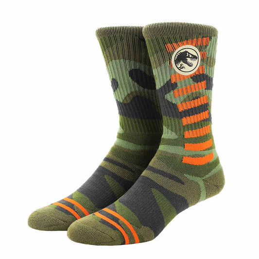Jurassic Park Woven Patch Crew Socks