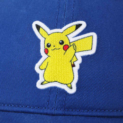 Pokemon Pikachu Blue Embroidered Baseball Cap