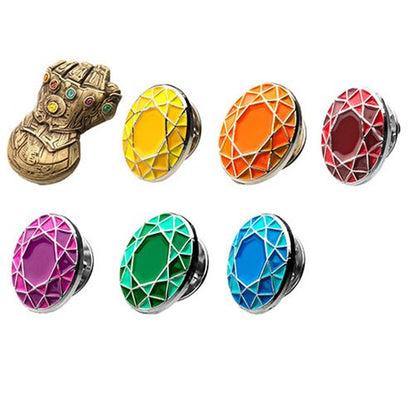 Thanos Gauntlet and Infinity Stones Marvel Avengers Pin Set