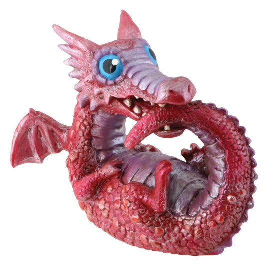 Fantasy Red Baby Dragon Statue