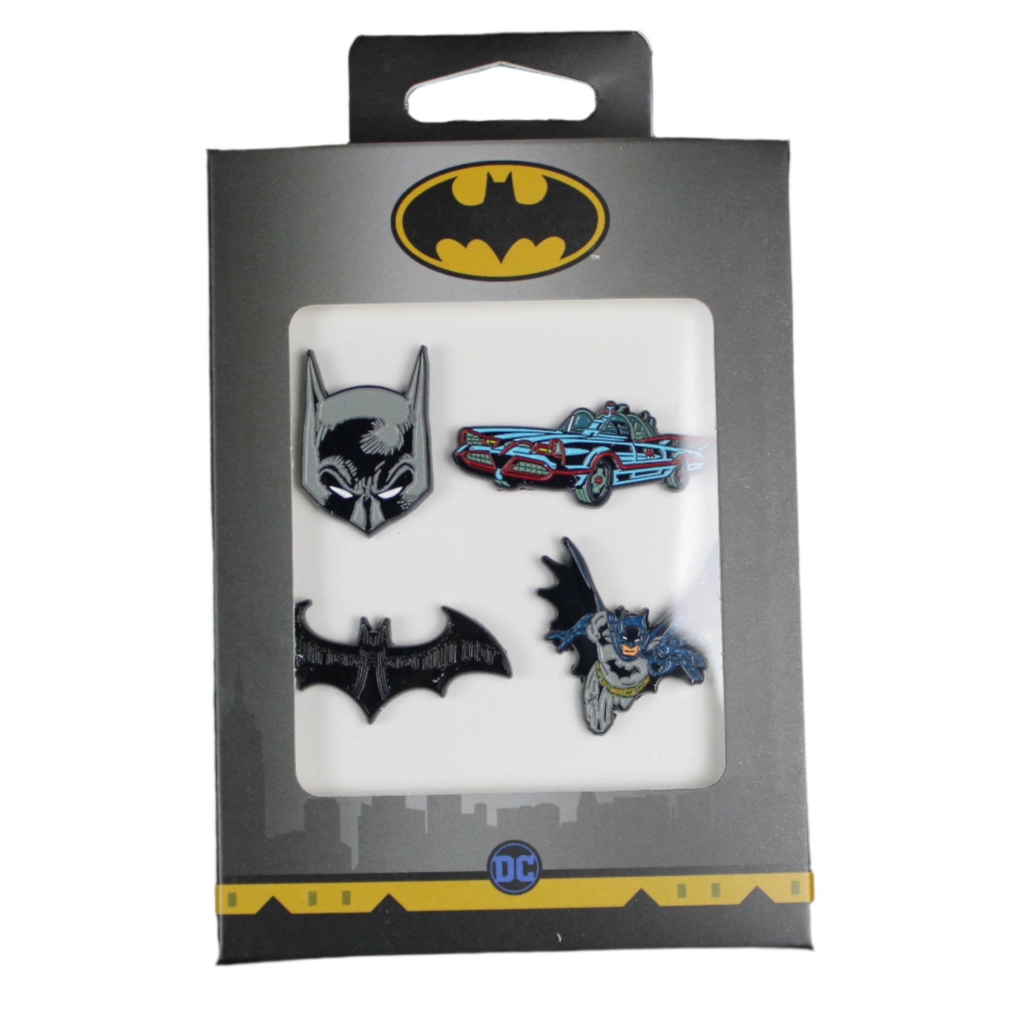 DC Comics Batman Enamel Pin 4-Pack