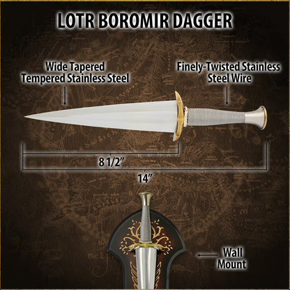 Lord of the Rings Dagger of Boromir Steel Replica