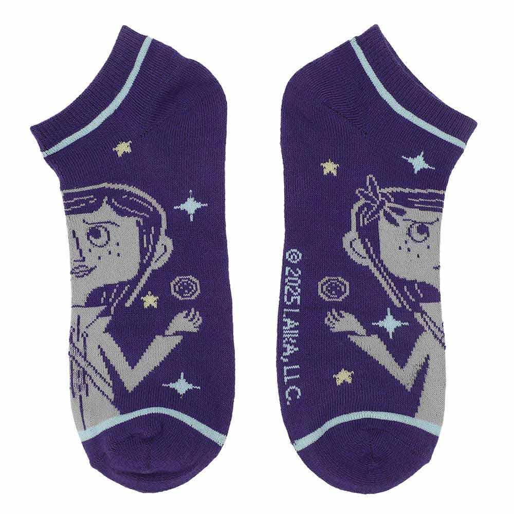 Coraline Characters 5 Pair Ankle Socks