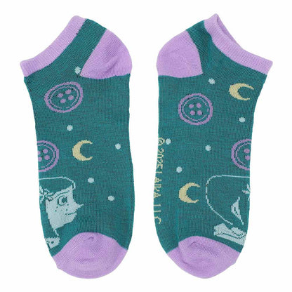 Coraline Characters 5 Pair Ankle Socks