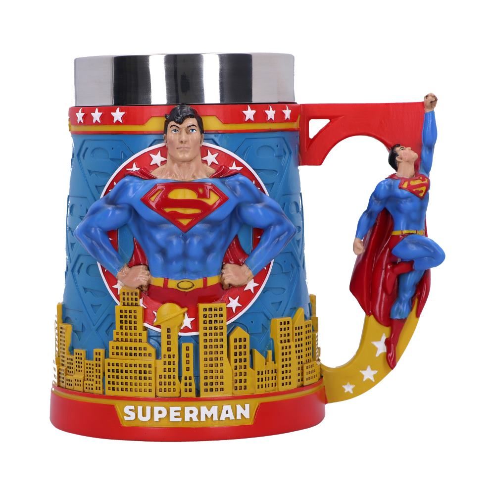 DC Comics Superman Man of Steel City Skyline Tankard