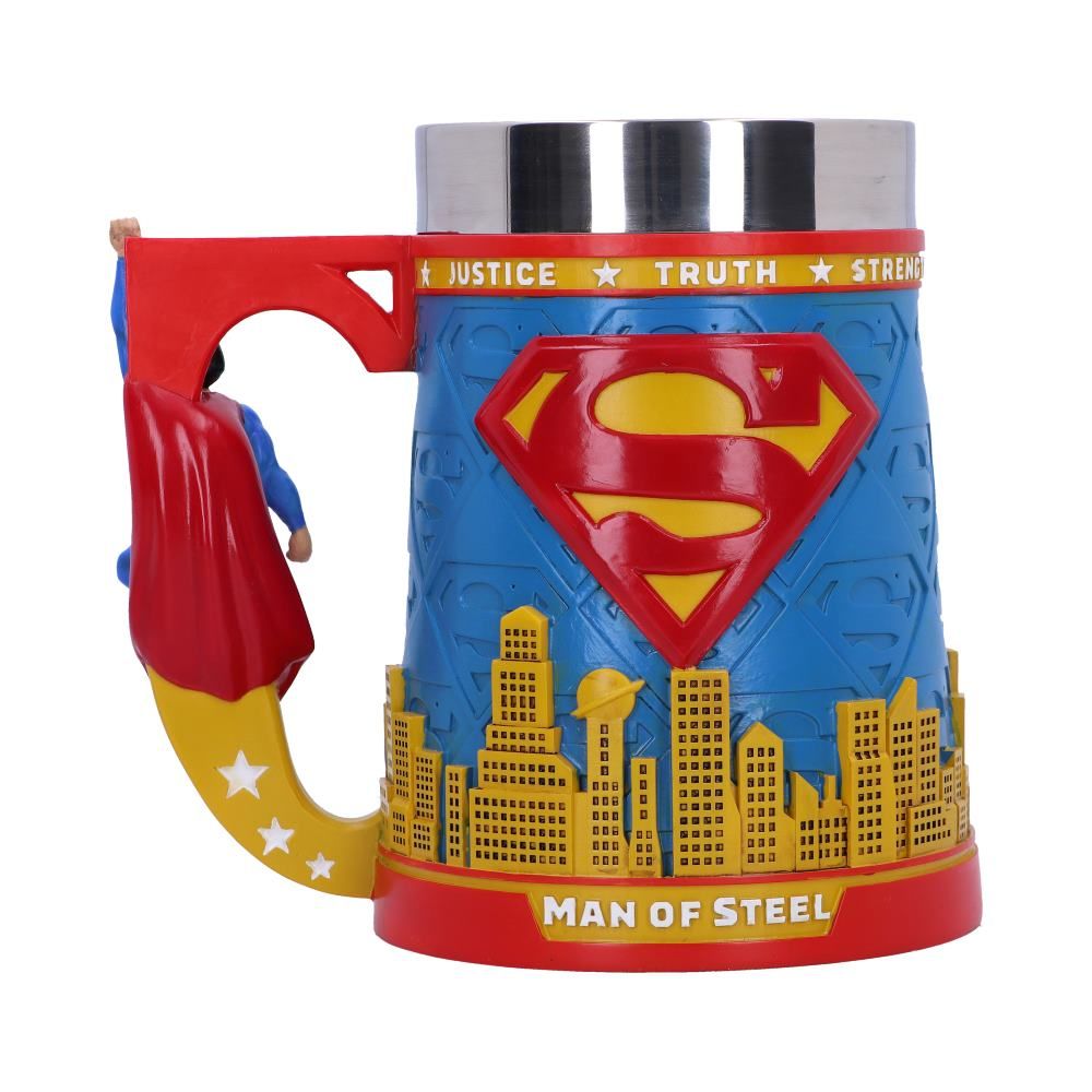 DC Comics Superman Man of Steel City Skyline Tankard