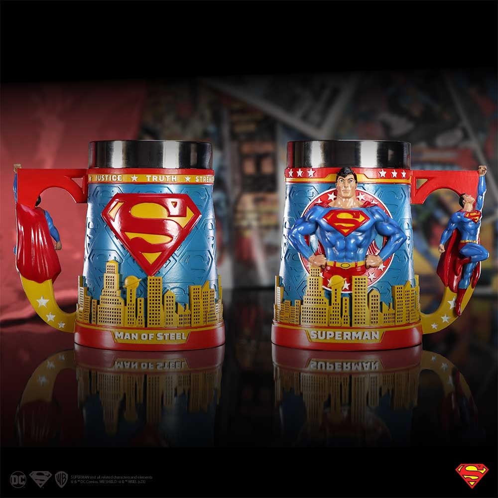 DC Comics Superman Man of Steel City Skyline Tankard