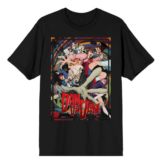 Dan Da Dan Characters Black T-Shirt