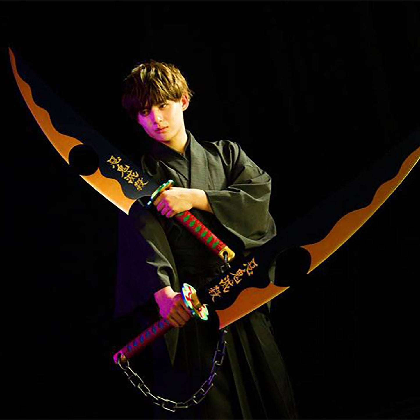 Demon Slayer Tengen Uzui Nichirin Swords Bandai Proplica Replica