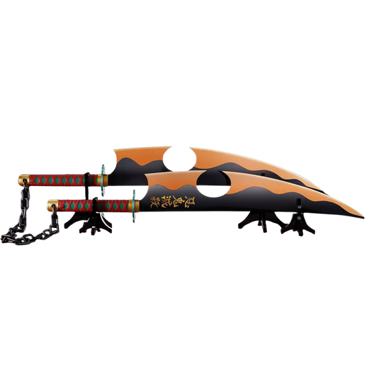 Demon Slayer Tengen Uzui Nichirin Swords Bandai Proplica Replica