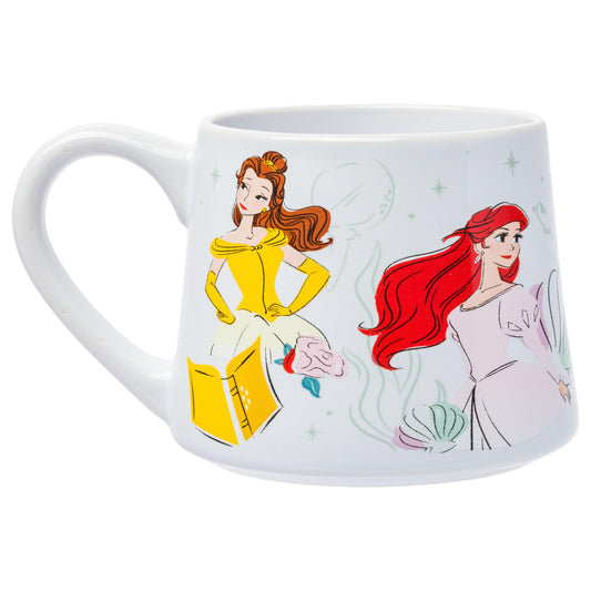 Disney Princess Icon Sparkle Line Up Tapered Pottery Mug