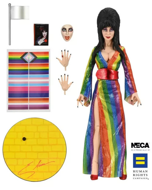 Elvira Mistress of the Dark Rainbow  7” Ultimate Action Figure