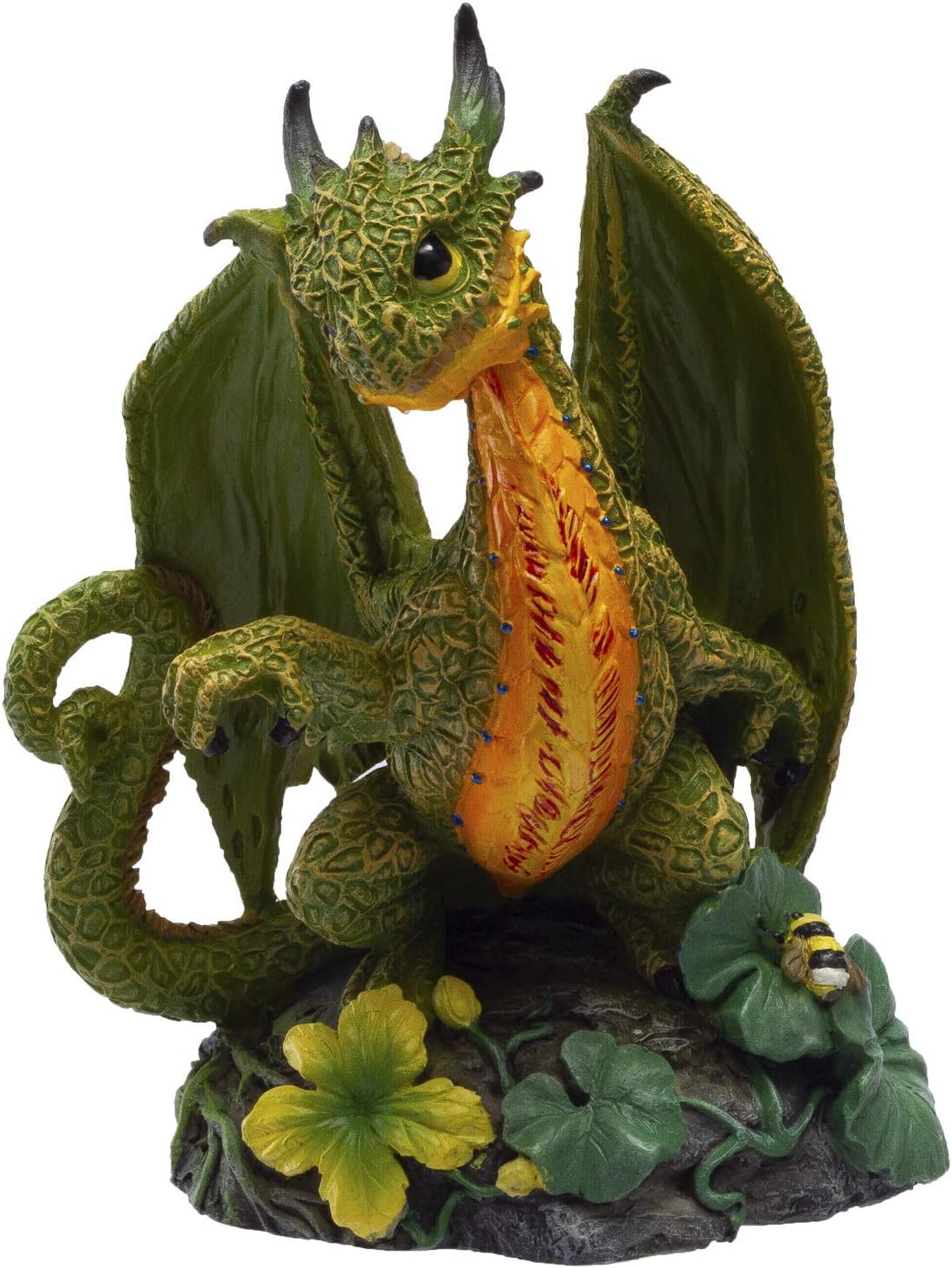 Fantasy Dragon Cantaloupe Resin Figurine