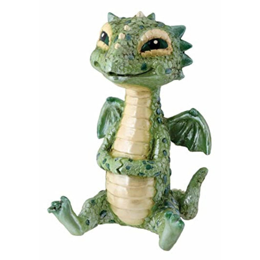 Fantasy Green Baby Dragon Statue