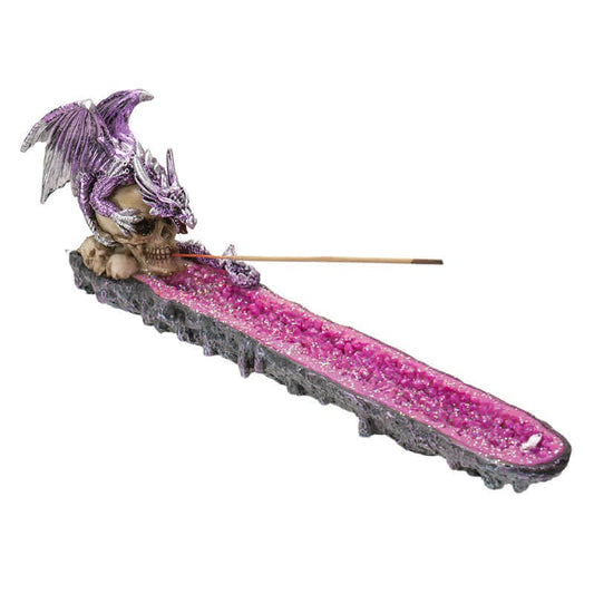 Fantasy Purple Dragon Incense Burner