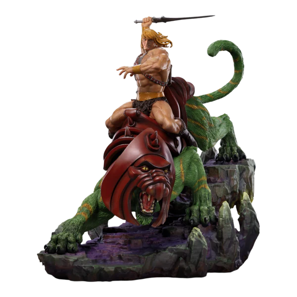 He-Man and the Masters of the Universe He-Man & Battle Cat 1/10 Scale Statue by Iron Studios