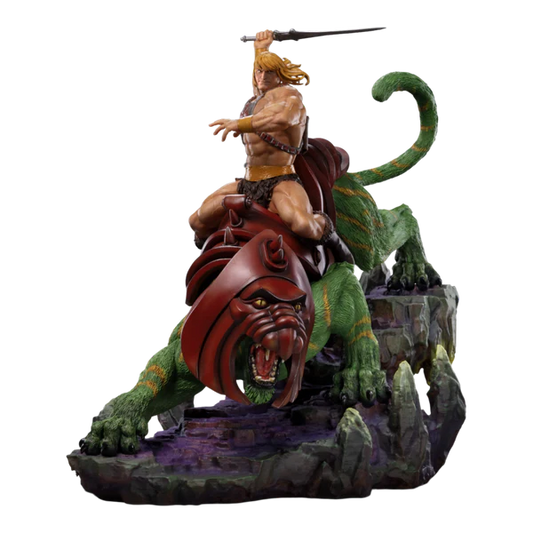 He-Man and the Masters of the Universe He-Man & Battle Cat 1/10 Scale Statue by Iron Studios
