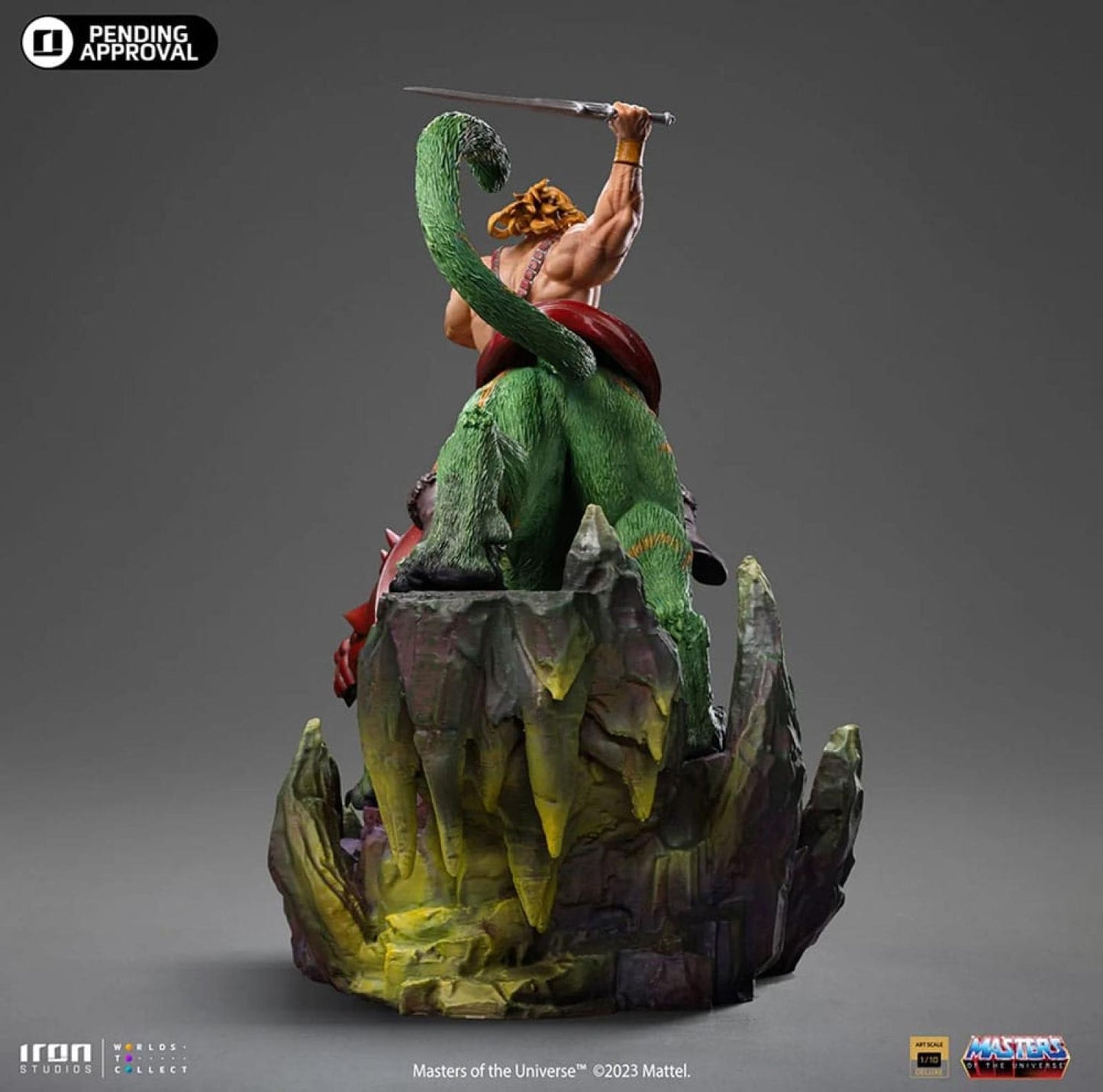 He-Man and the Masters of the Universe He-Man & Battle Cat 1/10 Scale Statue by Iron Studios