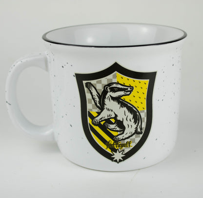 Hufflepuff Hogwarts House Shield (Harry Potter) 14oz Ceramic Campfire Mug