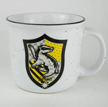 Hufflepuff Hogwarts House Shield (Harry Potter) 14oz Ceramic Campfire Mug