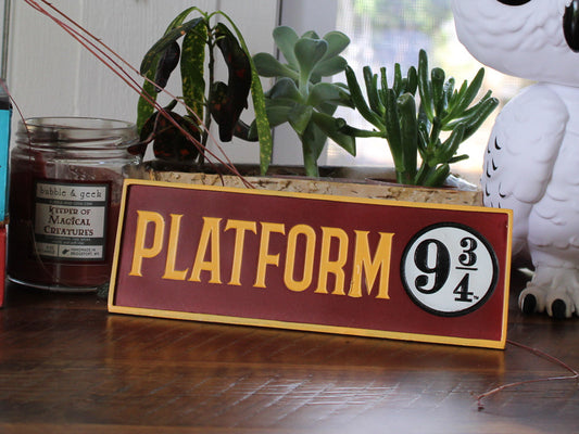 Platform 9 3/4 Harry Potter Desk Sign