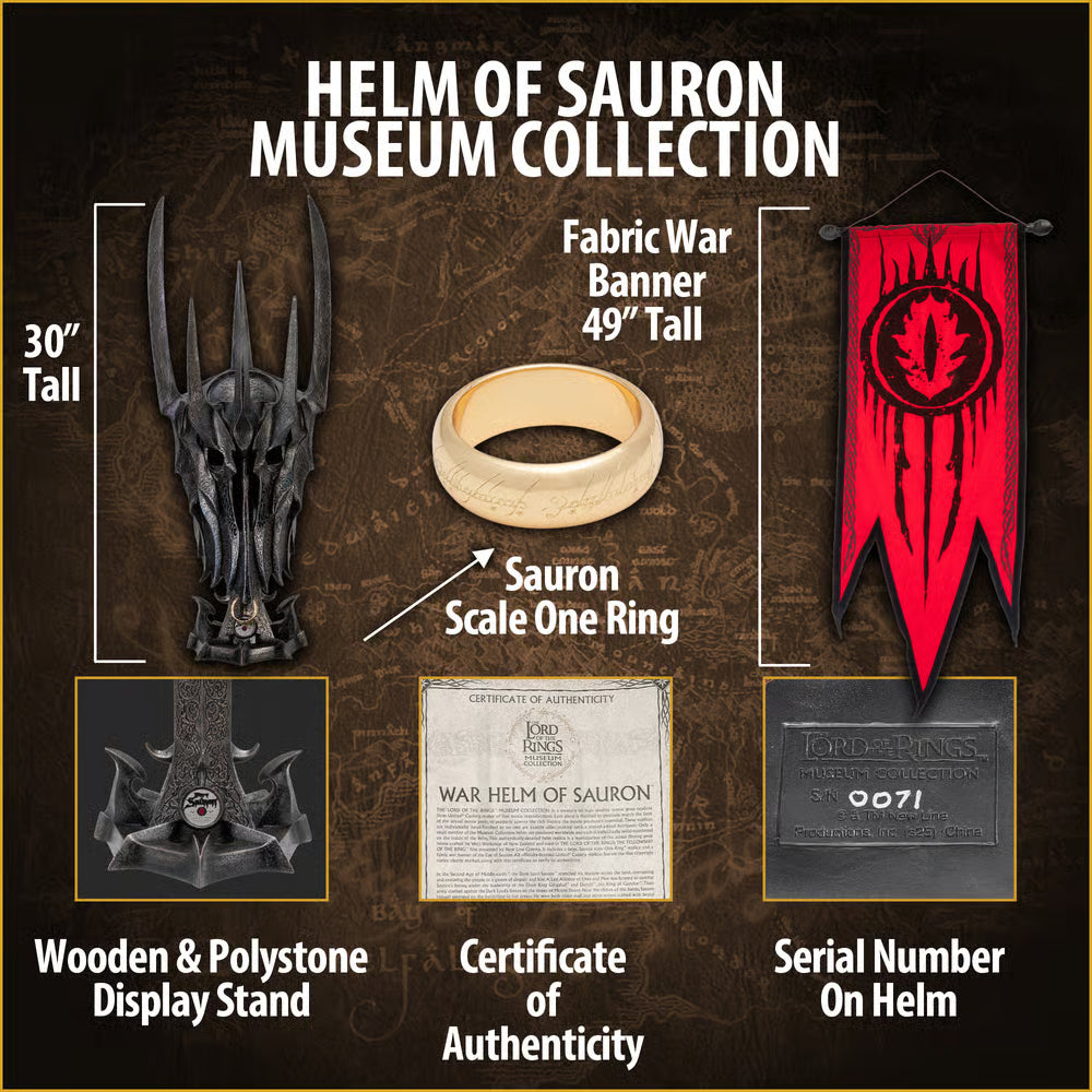 Lord of the Rings Sauron Helmet by United Cutlery