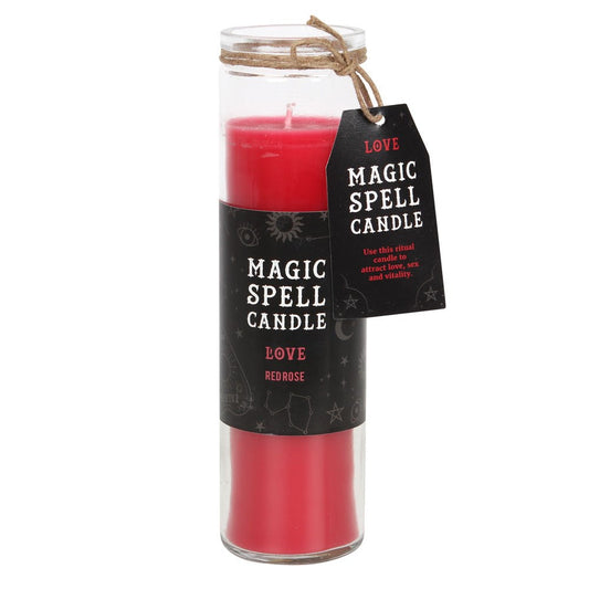 Love Magic Spell Candle - Red Rose