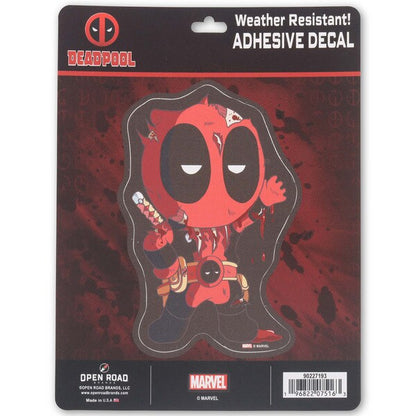 Marvel Deadpool Cartoon Adhesive Decal