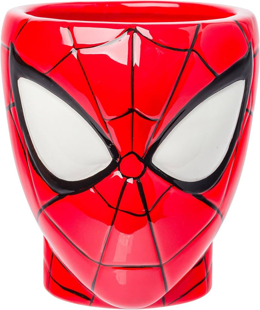 Marvel Spiderman Head and Web Handle Ceramic 3D Sculpted Mug