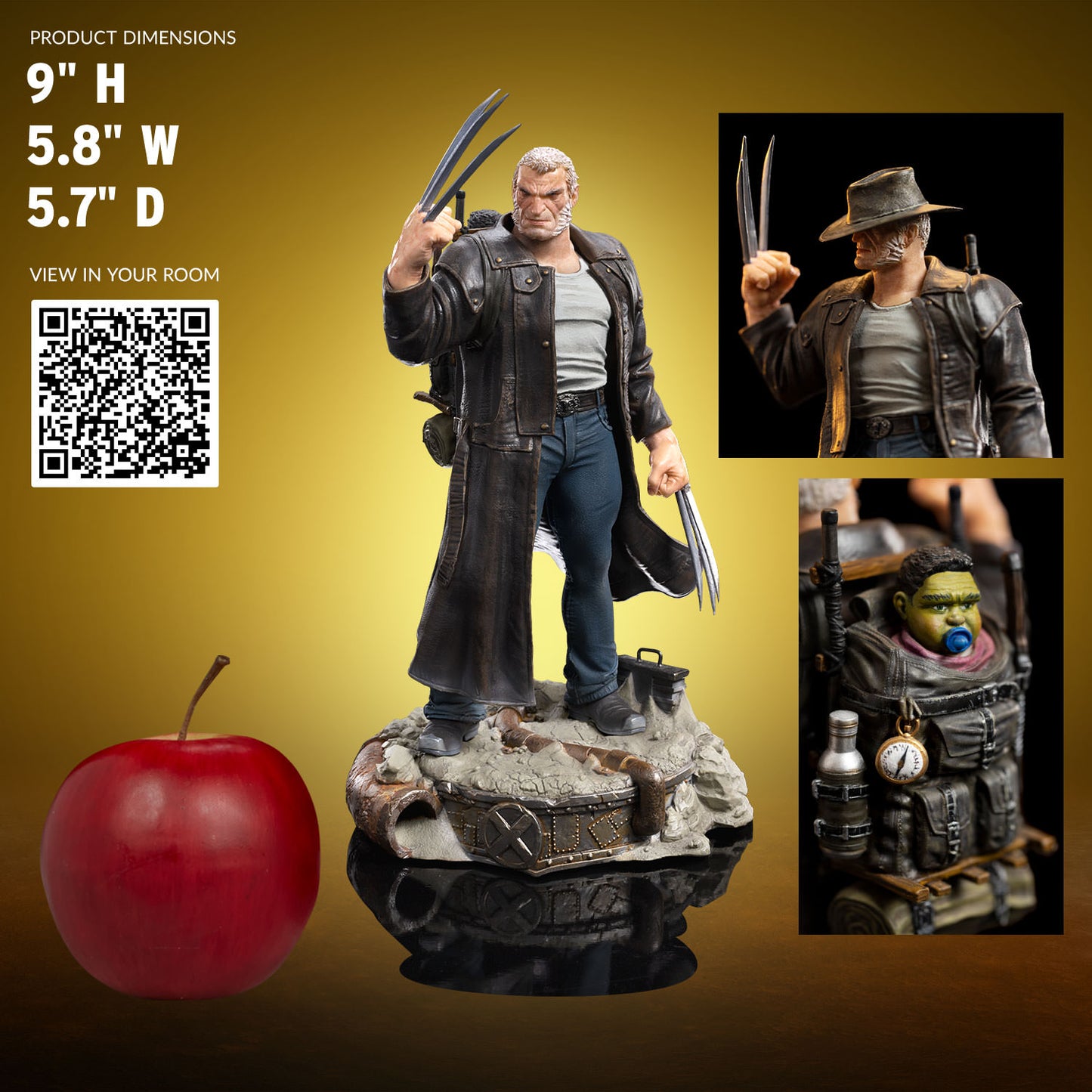 Marvel X-Men Old Man Logan 1/10 Scale Statue by Iron Studios