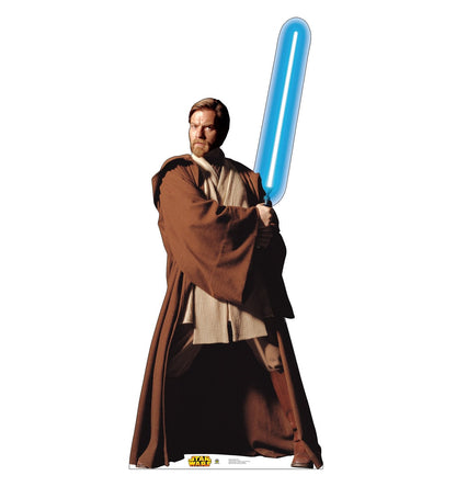 Obi-Wan Kenobi Life Size Cardboard Cutout Standup - Star Wars Prequel Trilogy