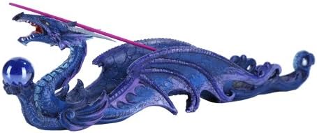 Ocean Dragon with Orb Statue Incense Burner