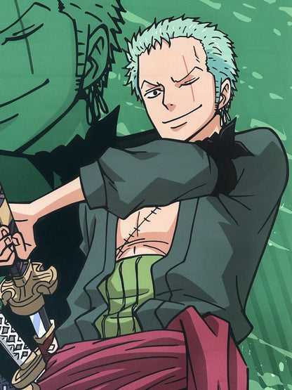 One Piece Zoro New World Life Size Wall Scroll