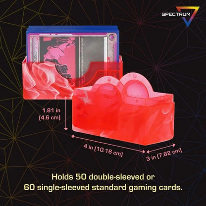 Prism Deck Case - 50 CT - Carnelian Red